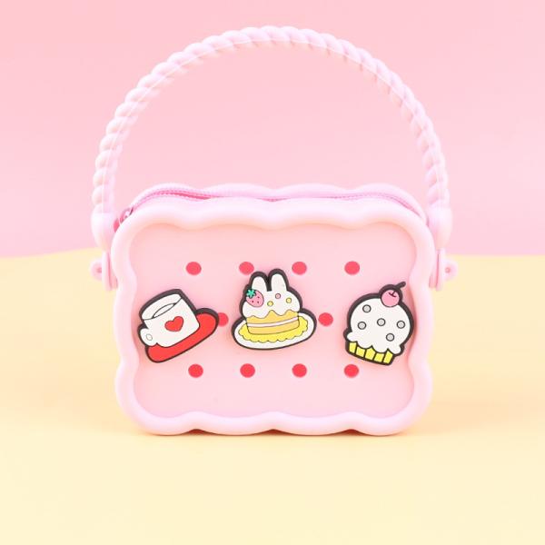 Делайте самостоятельно Силиконовые монеты кошельки для детей Безвкусные и BPA свободные Идеально подходит для DIY ремесла и подарки плечевая сумочка сумка