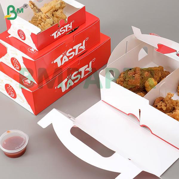 300gsm 330gsm 350gsm Greaseproof Food Grade High Stiffness Foodpack Greaseproof Cardboard Fried Food Packaging Box 300gsm 330gsm 350gsm Greaseproof Food Grade High Stiffness Foodpack Greaseproof Cardboard Fried Food Packaging Box