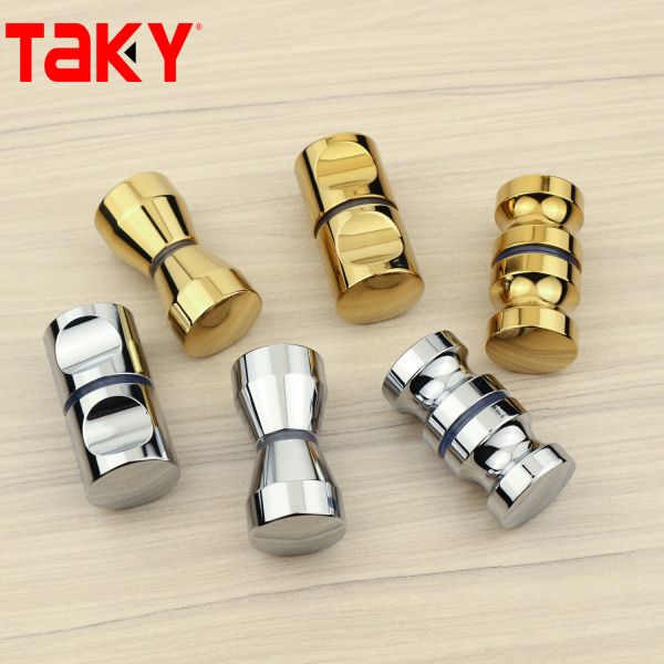 Modern Glass Door Knob Handle with Stainless Steel 304 Frameless Glass Shower Door
