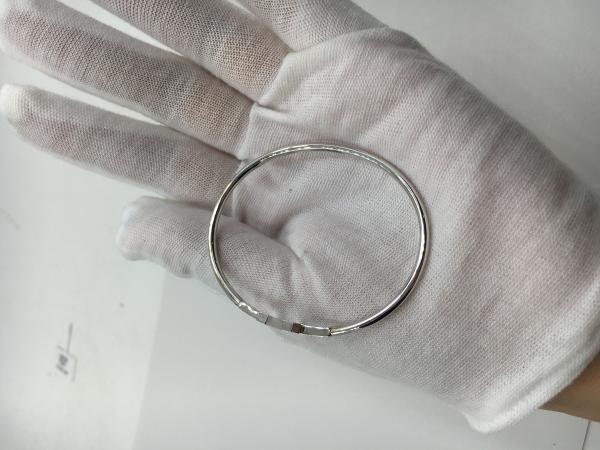  T Wire Bracelet 18K Gold Jewelry White Gold With Round Brilliant Diamonds