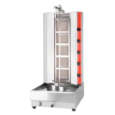 540x650x1220mm Chicken Shawarma Machine with 4/5 Burners and Stainless Steel Material