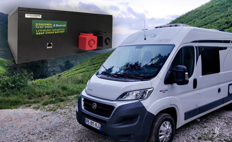 Commercial Vehicle 12V 200Ah Lithium Battery Fitting Under The Front Drivers Passengers Seat