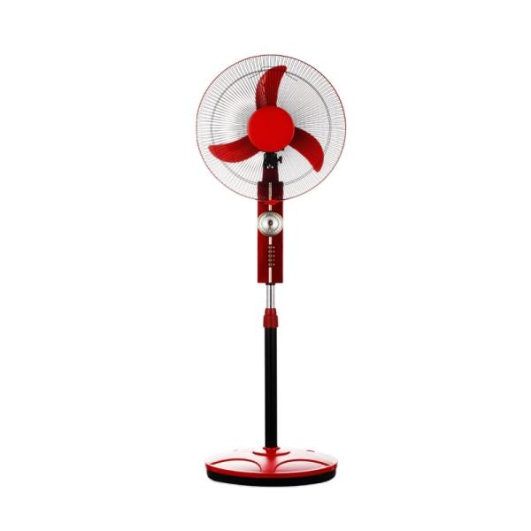 16 Inch 12V BLDC Motor Rechargeable Solar Fan 18V 15W  Plastic Material