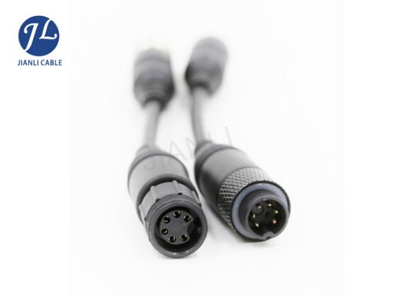 Pure Copper Mini Din CCTV Camera Cable Male To Female For Car Video / Audio Signal
