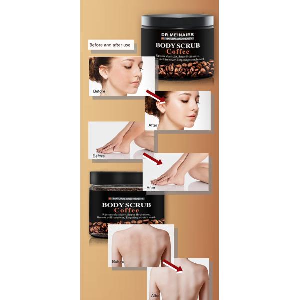 El café natural de GMPC friega la sal Exfoliating del mar muerto friega retiro del acné