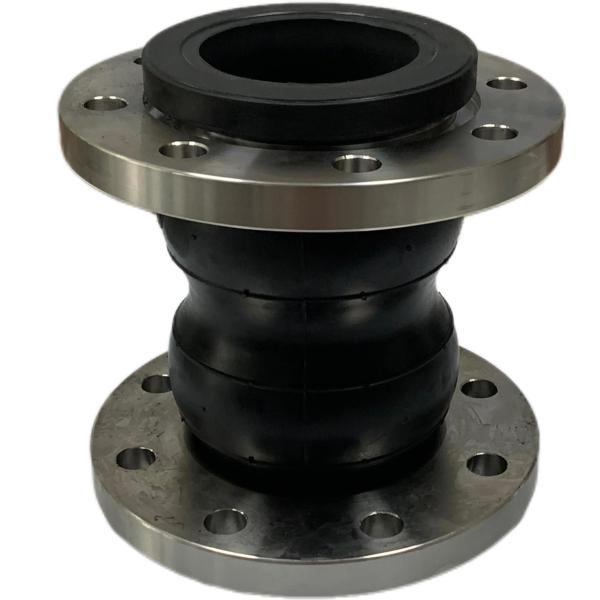 Flange Connector Double Sphere Rubber Expansion Joint EPDM Corrugated Flexible Rubber Bellows
