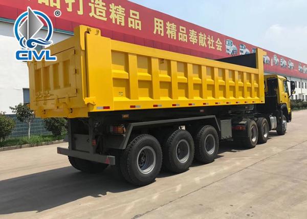 Rear Dump Sinotruk 3 Axle 60T Semi Trailer Tipper
