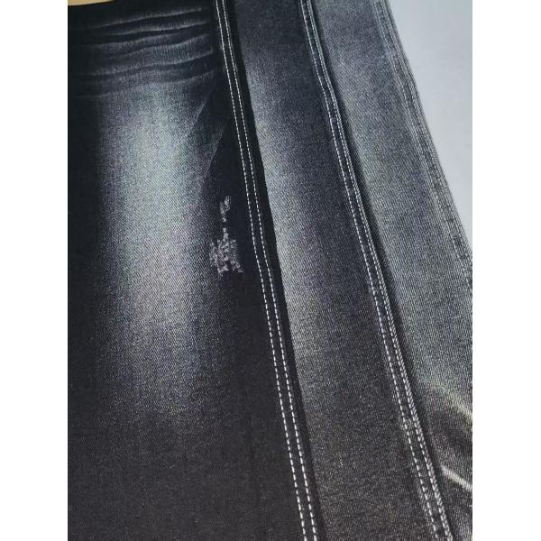 74%Cotton BLACK/BLACK Twill Style Denim Fabric stretch 8*10/70 construction for Jeans