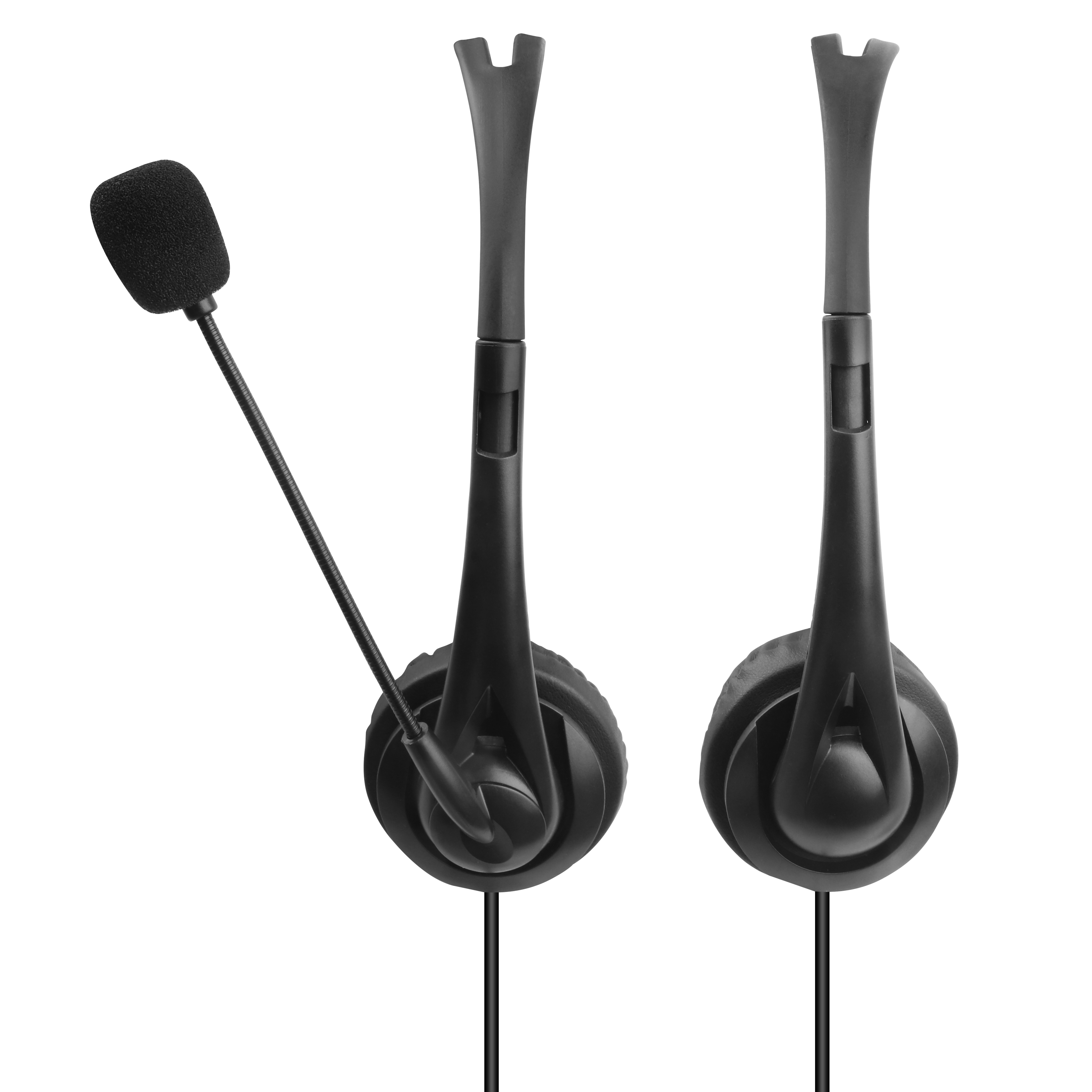 JTY-430 professional call center earphones with microphone, multiple plugs USB/Type-C/3.5mm wired earphones, comfortable to wear earphones, suitable for online learning and business conference calls