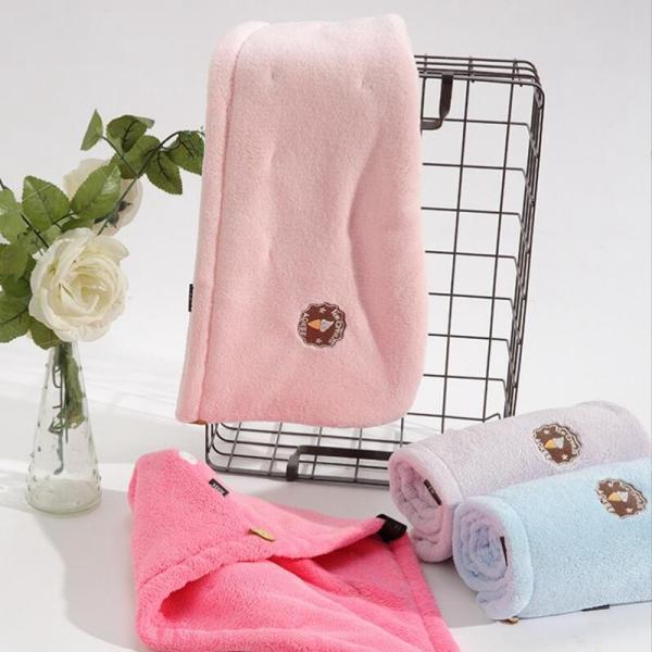 Lightweight Convenient Long Hair Microfiber Towel Long Lasting Easy Cleanup