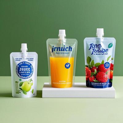 Wholesale Stand Up Spout Bag Drinking Plastic Packing Bag Liquid Pouches Juice Package Food Spout Pouches