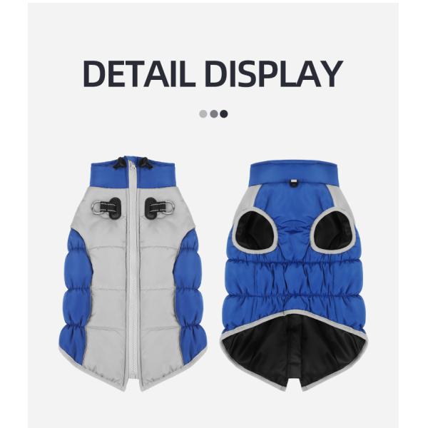 Winter Luxury Pet Coat Thickened Warm Dog Clothes Comfortable Reflective For Pets