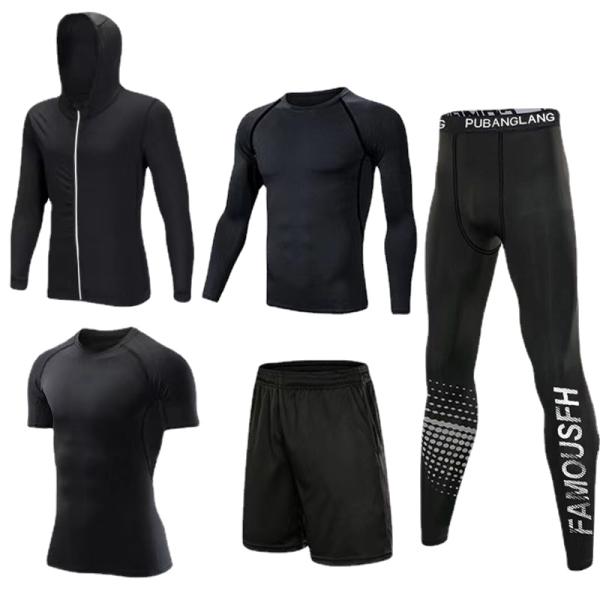 Adults Tight Workout Pants Quick Drying Sports Suit Printed Running Sportswear Tights