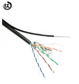 Lan do revestimento de PVC 4 pares do cabo, gato 6 23AWG exterior de Utp com passagem do solha