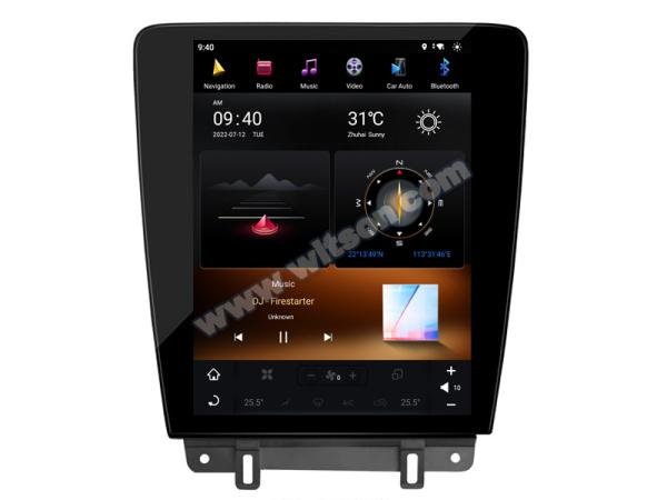 12.1 Screen Tesla Vertical Android Screen For Ford Mustang 2009-2014 Car Multimedia Stereo GPS Carplay Player