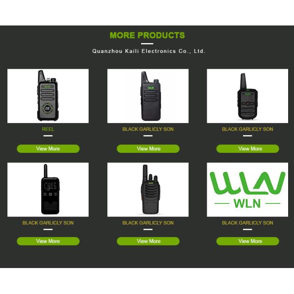 WLN High Tech Talkies Compact and Portable Handheld Walkie Talkie for Professionals