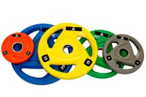 Non Deformation Rubber Coated Gym Bumper Plates Colorful Competition Kg Plates
