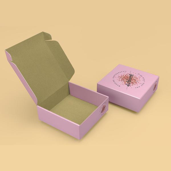 Recycled Full Color Printed Boxes Corrugated Carton Boxes For Dress Cloth And Shoes