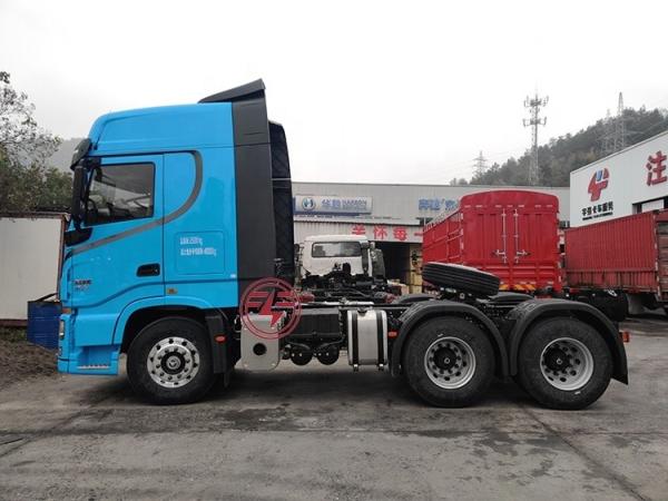 Caminhão-trator pesado Dongfeng 450HP com transmissão manual e pneus 12R22.5