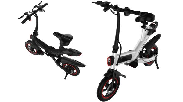 Double Disc Brake Cool Electric Bikes , Collapsible Electric Push Bike Durable