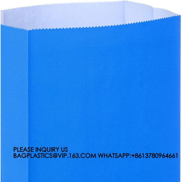 Solid Color Party Favor And Wrapped Treat Bags  Blue, Red, Green, Yellow, Orange, Pink For Birthdays