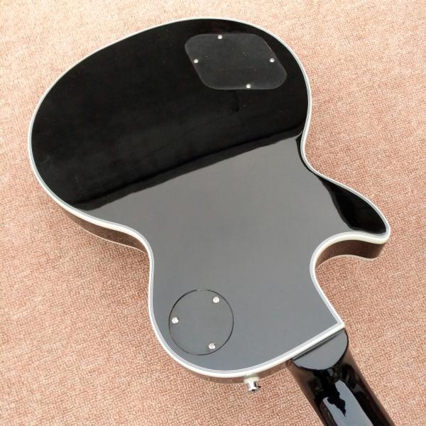 Custom LP electric guitar, Ebony fingerboard frets binding electric guitar with Chrome hardware, free shipping