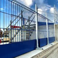 Security Black PVC Coated Welded Wire Fence 40GP 1.5mX2.5m
