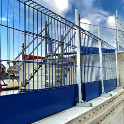 Security Black PVC Coated Welded Wire Fence 40GP 1.5mX2.5m
