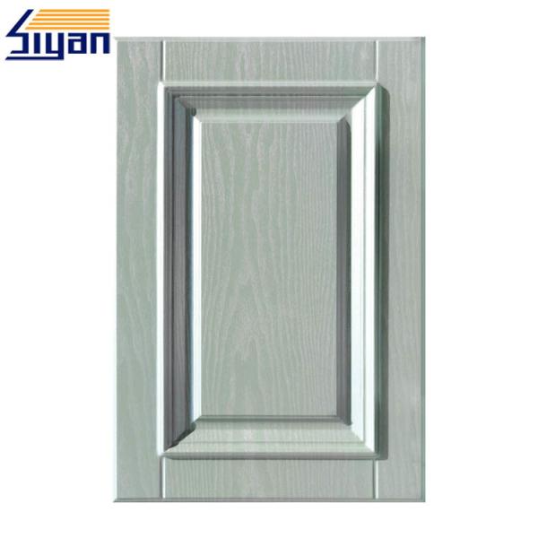 Mdf Panel Custom Cabinet Doors , Pvc Film Pressing Classic Kitchen Doors