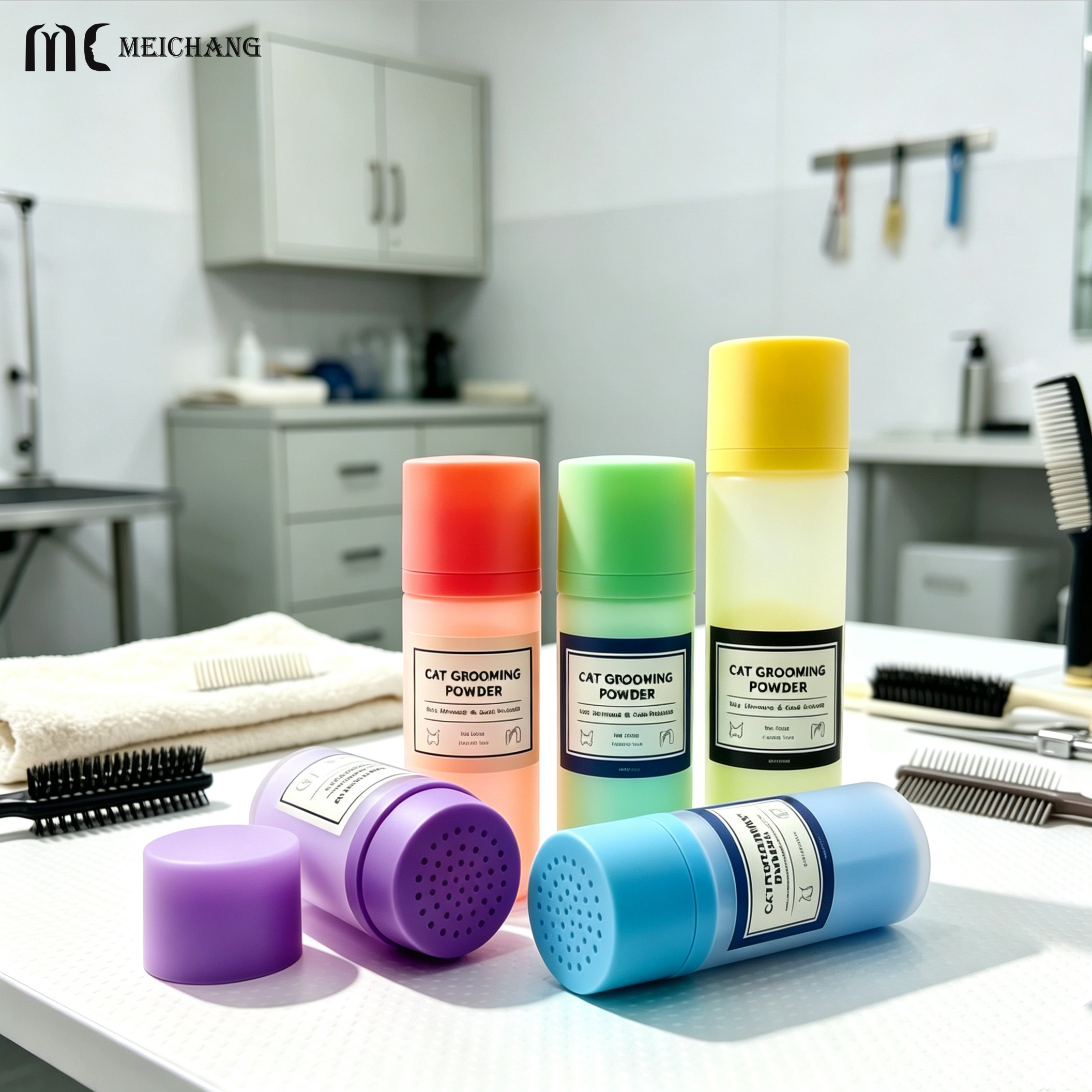 80ml 180ml Round Thick-Wall Powder Sifter Bottle (MC-1509)
