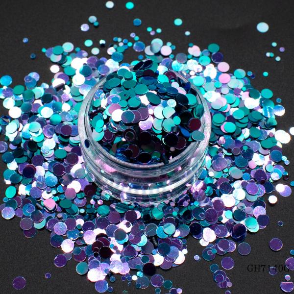 High Flash Chameleon Sequins Eye Chunky Glitter For Makeup Tumbler Bulk