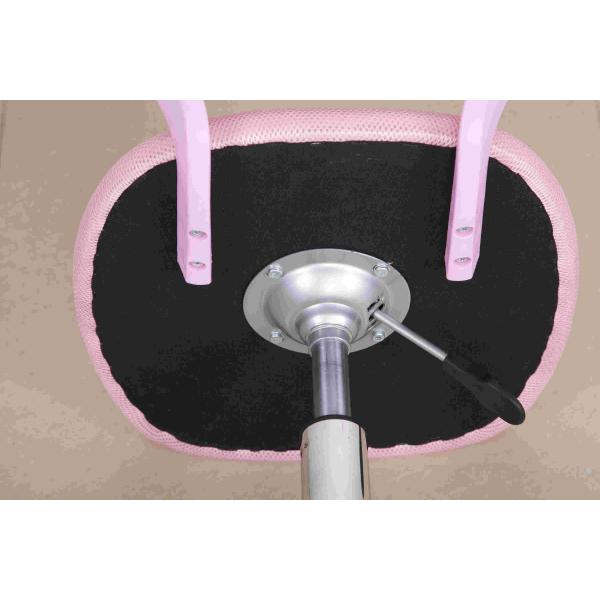 Fabric Seat Armless Office Chairs Mid Back , Adjustable Height Kids Computer Chair