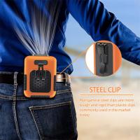 Socool Fan 8000mAh Clip cintura ventilador Tipo-C Alimentado Versátil ventilador personal para el rendimiento versátil en verde naranja gris
