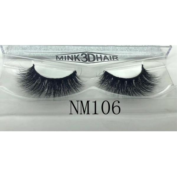Full Strips Mink 3d Hair Lashes Thick Cross Long Lashes Wispy Fluffy Eye Makeup Tools NM106