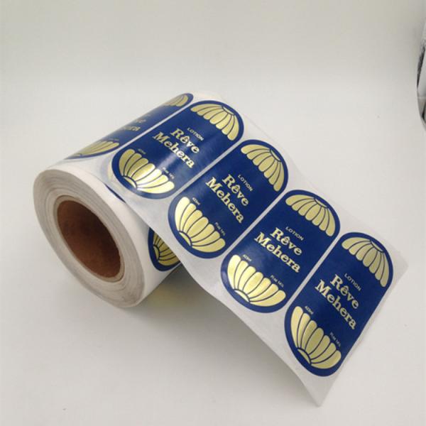 Pantone Color Waterproof Vinyl Sticker Paper For Cosmetic Bottle