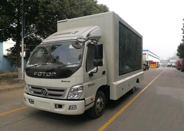 P6 LED Advertising Truck Single Side LED Full Color Screen VGA Synchronous Control