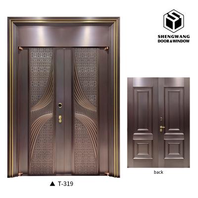 No Paint Treatment Side Gates Aluminium Fireproof Bacterial Resistance MDF Interior Door