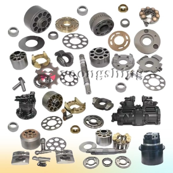 High Pressure Steel Material Hydraulic Pump Parts with Forced Lubrication for Komatsu Excavator Spare Parts