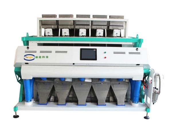 Food Processing Industries Rice Color Sorter With Two CCD Cameras