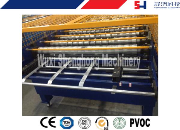 PLC Controlled Precision Cold Roll Forming Machine For Roofing Tile Making