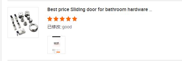 Puerta de ducha sin marco Hardware pantalla de baño de vidrio con propiedades altamente resistentes