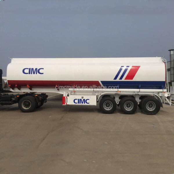 CIMC new design hot sale 3 axles Liquefied Natural Gas Cryogenic Trucks for LNG Gas Station new design gas cylindrical tanker