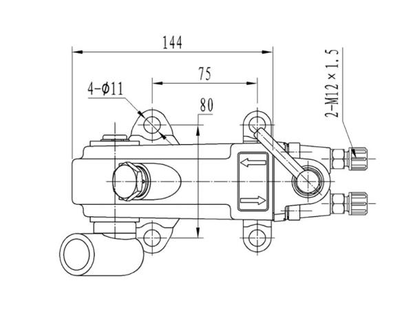 Hand Oil Hydraulic Mercedes Benz 0005336801 Cabin Tilt Pump