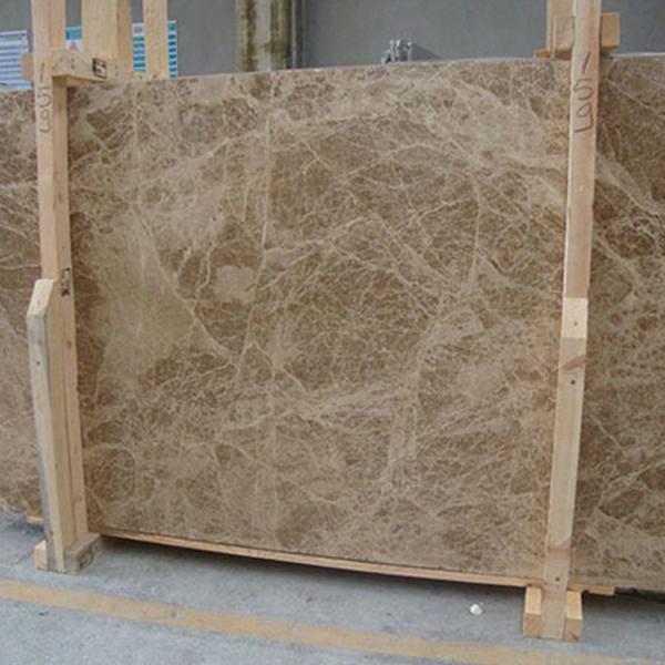 Professional Spain Light Emperador Marble Slab , Large Marble Wall Tiles