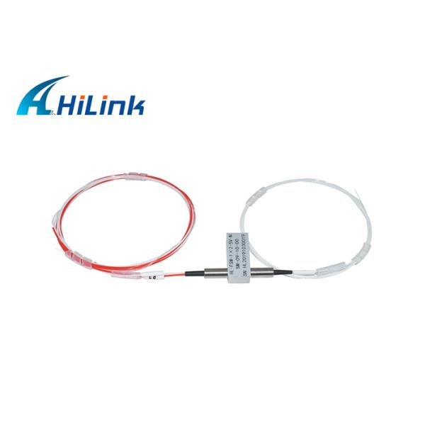 1X2 Mechanical Optical Switch 1310/ 1550nm SM 5V Non Latching 0.5m Without Connector