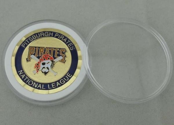 Pirates Personalized Coins With Copper Material And Size In 1.75 Inch