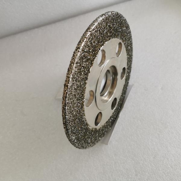Электроплавированное шлифовальное колесо CBN с уменьшающими весом отверстиями диаметром 150* внутреннее отверстие 30* толщина 5,5* ширина 25