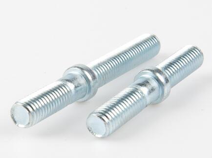 M14 Size Steel Hex Head Bolt Double Threaded Bolt With Round Washer Attached