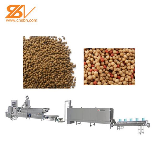Automatic 500kg/H Double Screw Floating Fish Feed Machine