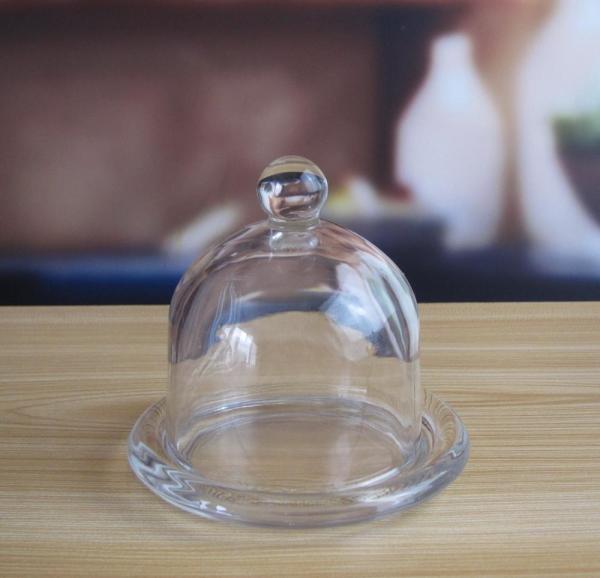 Mini Round Glass Storage Jars com tampa da tampa, cartuchos de vidro da cozinha